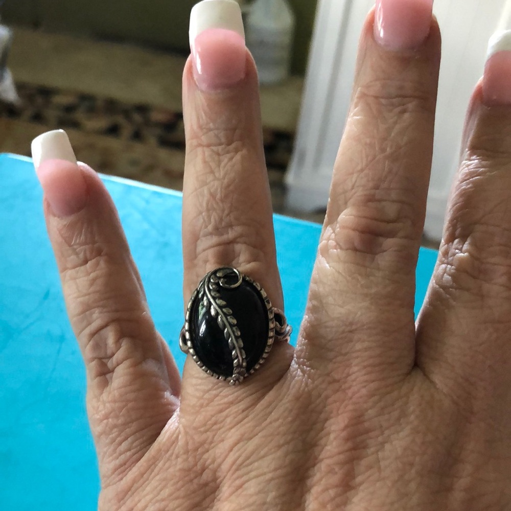 Onyx and 925 ring size 9.